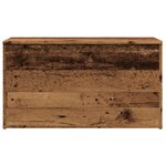 vidaXL Coffre de rangement vieux bois 84x42x46 cm bois d'ingénierie