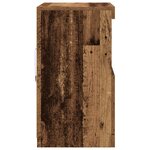 Buffet vidaXL avec lumières LED en bois ancien 60x37x67 cm