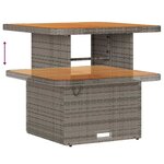 vidaXL Ensemble de canapé de jardin 11 Pièces Gris Poly rotin