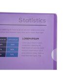 Sachet De 10 Pochettes Coin Pvc Lisse Haute Résistance 13/100e - A4 - Violet - X 10 - Exacompta
