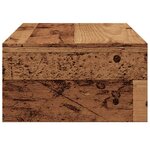 vidaXL Support de moniteur vieux bois 42 x 24 x 13cm bois d'ingénierie