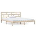 vidaXL Cadre de lit sans matelas bois massif