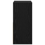 vidaXL Table de chevet Chêne noir 30 5 x 27 x 59 5 cm