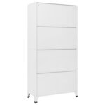 vidaXL Armoire à casiers Gris clair 90x40x180 cm Acier