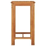 vidaXL Ensemble de bar de jardin 3 Pièces noir bois massif acacia rotin