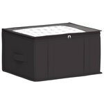 vidaXL Boîte de rangement avec fenêtre transparente 6 Pièces Anthracite