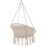 Tectake Fauteuil suspendu GRAZIA - beige