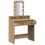 vidaXL Table de Toilette Marron 79 x 41 x 140 cm Bois d'ingénierie