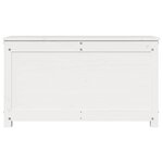 vidaXL Boîte de rangement Blanc 80x40x45 5 cm Bois massif de pin