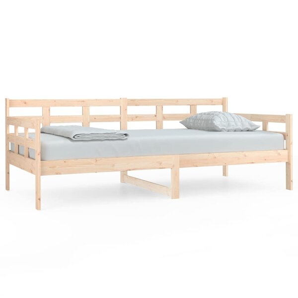 vidaXL Lit de jour sans matelas bois de pin massif 90x190 cm