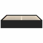 vidaXL Cadre de lit sans matelas noir 200x200 cm