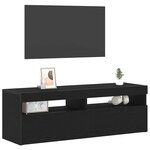 vidaXL Meuble TV Chêne noir 120 x 35 x 40 cm Bois d'ingénierie