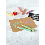 Etui carton de 6 crayons woody 3in1 + 1 taille-crayons - coloris pastel stabilo