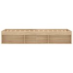 vidaXL Cadre de lit chêne sonoma 75x190 cm petit simple