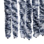 vidaXL Moustiquaire bleu et blanc 118x220 cm chenille