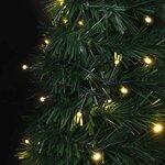 vidaXL Sapin de Noël artificiel pré-éclairé avec guirlandes vert 150cm