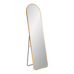 Miroir rectangulaire avec cadre en aluminium cuivré 40 x 150 cm