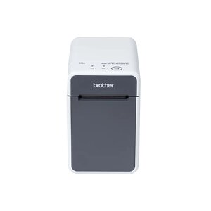 Imprimante d'étiquettes thermique Brother TD2135NWB WiFi  USB  LAN - Résolution 300 dpi - Vitesse 152 4 mm - Couleur Blanc/Gris