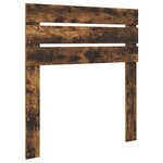 vidaXL Lit de Rangement Chêne fumé 90 x 200 cm Bois d'ingénierie