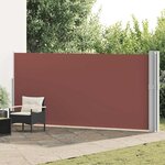 vidaXL Auvent latéral rétractable de patio 170x1200 cm Marron