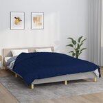 vidaXL Couverture lestée Bleu 220x240 cm 15 kg Tissu