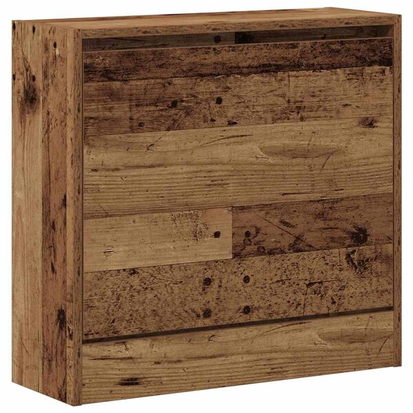 vidaXL Armoire à chaussures avec stockage Bois Ancien 60 x 21 x 57 cm