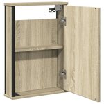 vidaXL Armoire à miroir de salle de bain chêne sonoma bois ingénierie