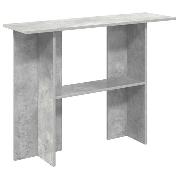 vidaXL Table console Gris béton 100 x 30 x 75 cm Bois d'ingénierie