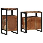 vidaXL Ensemble de mobilier de salle de bain avec stockage 2 Pièces