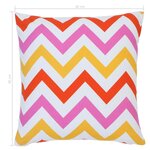 Vidaxl coussins imprimés 2 pièces multicolore 40x40 cm coton