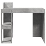 vidaXL Bureau gris béton 103 5x56 5x94 cm bois d'ingénierie