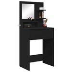vidaXL Tables de maquillage pour chambre Noir 80 x 39 6 x 135 cm