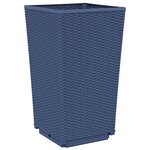 vidaXL Jardinières 4 Pièces bleu gris 32 5x32 5x57 cm PP