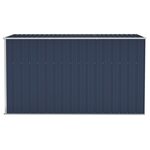 vidaXL Abri de jardin mural Anthracite 118x288x178 cm Acier
