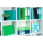 Classeur A4 4 Anneaux 30mm Iderama - Vert Anis - X 10 - Exacompta