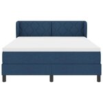 vidaXL Lit boxspring avec matelas avec matelas Bleu 140 x 200 cm tissu