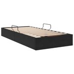 vidaXL Cadre de lit ottoman avec stockage Noir 90 x 200 cm Velours