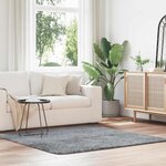 vidaXL Tapis Shaggy à poils longs NAVARRA gris clair 160x160 cm