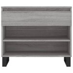 vidaXL Armoire à chaussures Sonoma gris 70x36x60 cm Bois d'ingénierie