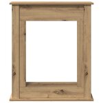 VidaXL Cadre de cheminée chêne artisanal 75x20x87 5 cm bois ingénierie
