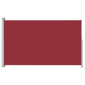 Vidaxl auvent latéral rétractable de patio 200x300 cm rouge