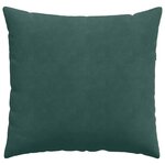 vidaXL Coussins de canapé 2 Pièces Vert foncé 45 x 45 cm