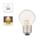 Ampoule led filament p45  culot e27  6 5w cons. (60w eq.)  2700k blanc chaud