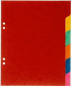 Jeu de 6 Intercalaires 'Ecolier' 18x22 cm Carte Lustrée COUTAL