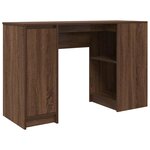 vidaXL Bureau chêne marron 120x42x76 cm bois d'ingénierie