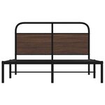 vidaXL Cadre de lit sans matelas 120x200 cm chêne marron