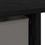 vidaXL Bureau Chêne noir Bois d'ingénierie 100 x 40 x 75 cm