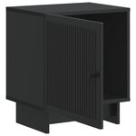 vidaXL Cabinet de chevet 2 Pièces Noir 43 x 34 5 x 50 cm