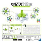 Gravitrax bloc d'action balls & spinner - jeu de construction stem - circuit de billes créatif - ravensburger- des 8 ans