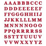 Stickers Alphabet Lettres Rouge - Draeger paris